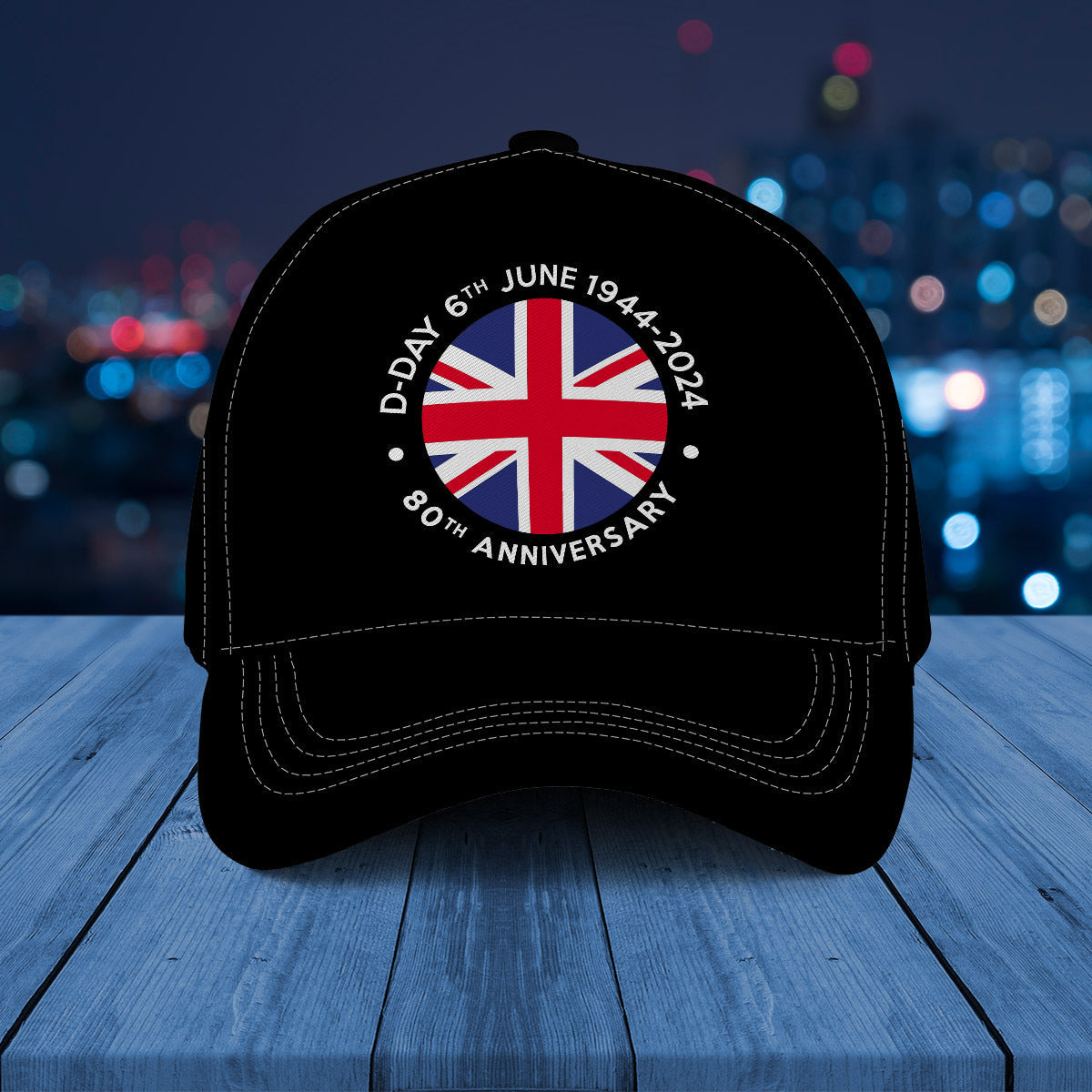 80th Anniversary Of D-day Union Uk Flag Roundel Baseball Cap