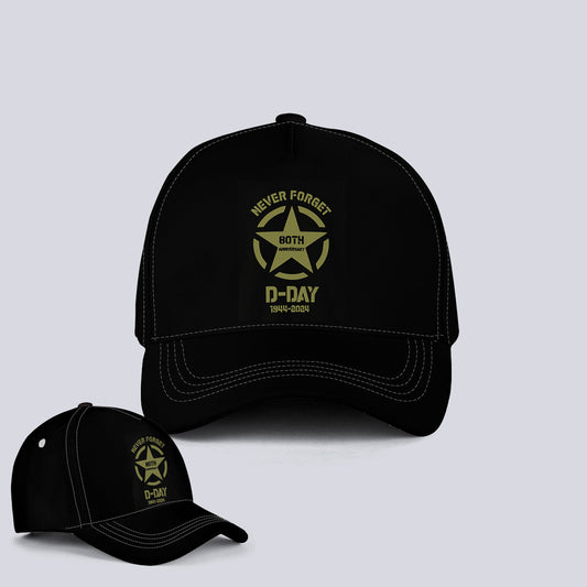 D-day Normandy Landings 80th Anniversary 1944-2024 Baseball Cap