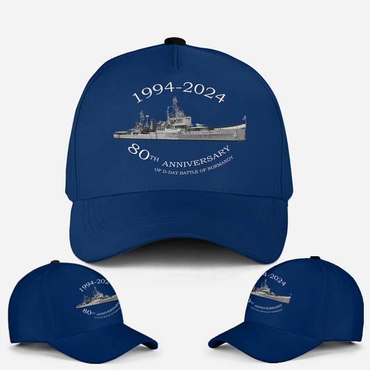 Royal Navy Hms Glasgow (c21) In Omaha Beach Baseball Cap