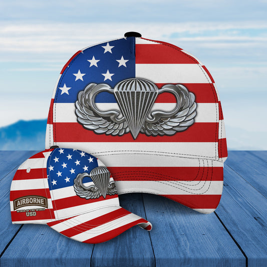 Us Military Parachutist Badge (us Army Airborne Wings) Baseball Cap