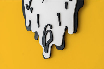 Melting Wall Clock — Funky 3D Drip Art Dopamine Decor